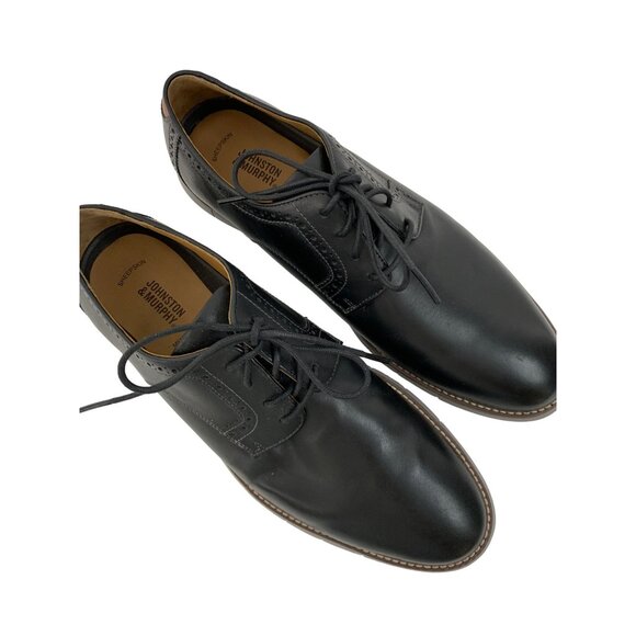 Johnston & Murphy Mens Holden Leather Memory Foam Shoes Size 11M Black 7926 EUC - Picture 5 of 14